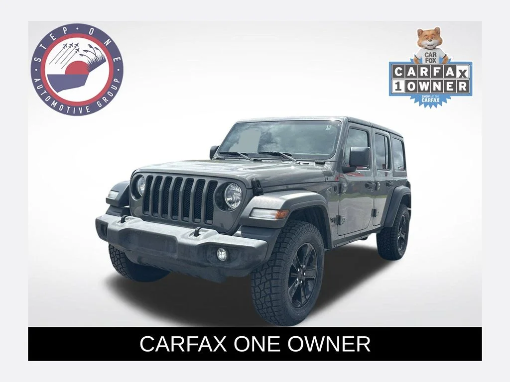Used 2020 Gray Jeep Unlimited Sport Altitude image 1