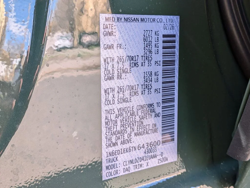 New 2026 Tactical Green Metallic Nissan Crew Cab PRO-4X® image 26