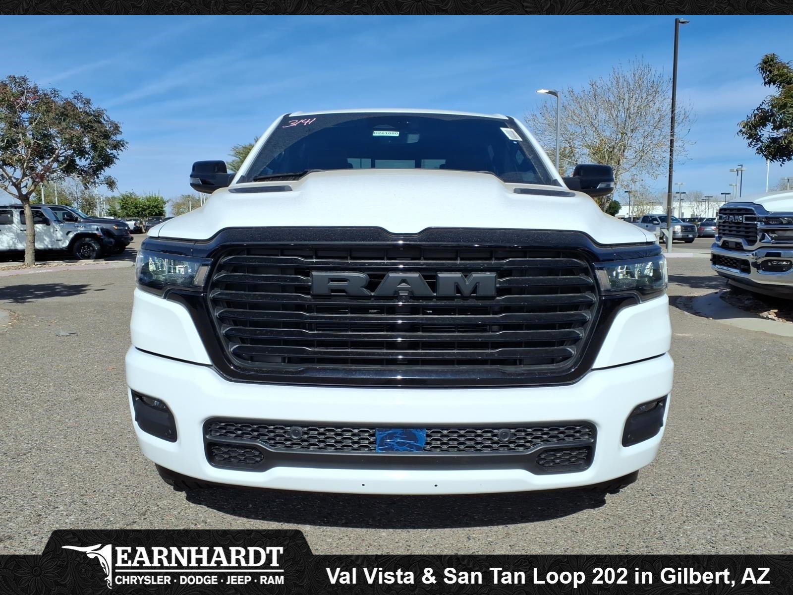 New 2026 Bright White Clear-Coat Exterior Paint RAM Laramie image 2