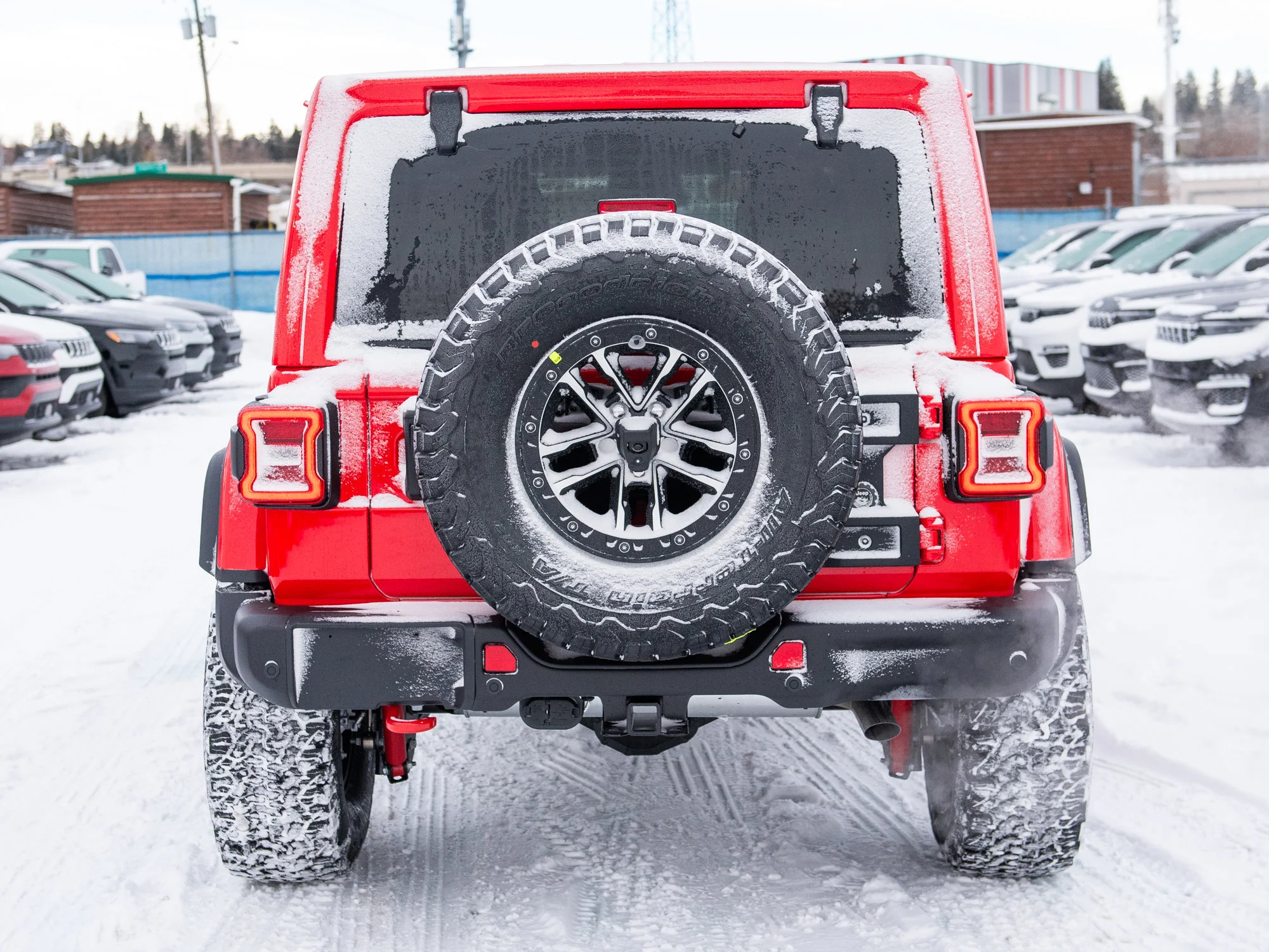 New 2026 Red Jeep Rubicon X*, 35 Inch Tires, Steel Bumpers, Nappa Leather image 6