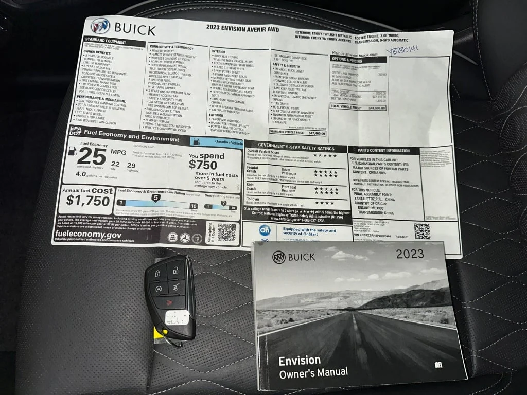 Used 2023 Ebony Twilight Metallic Buick Avenir image 4