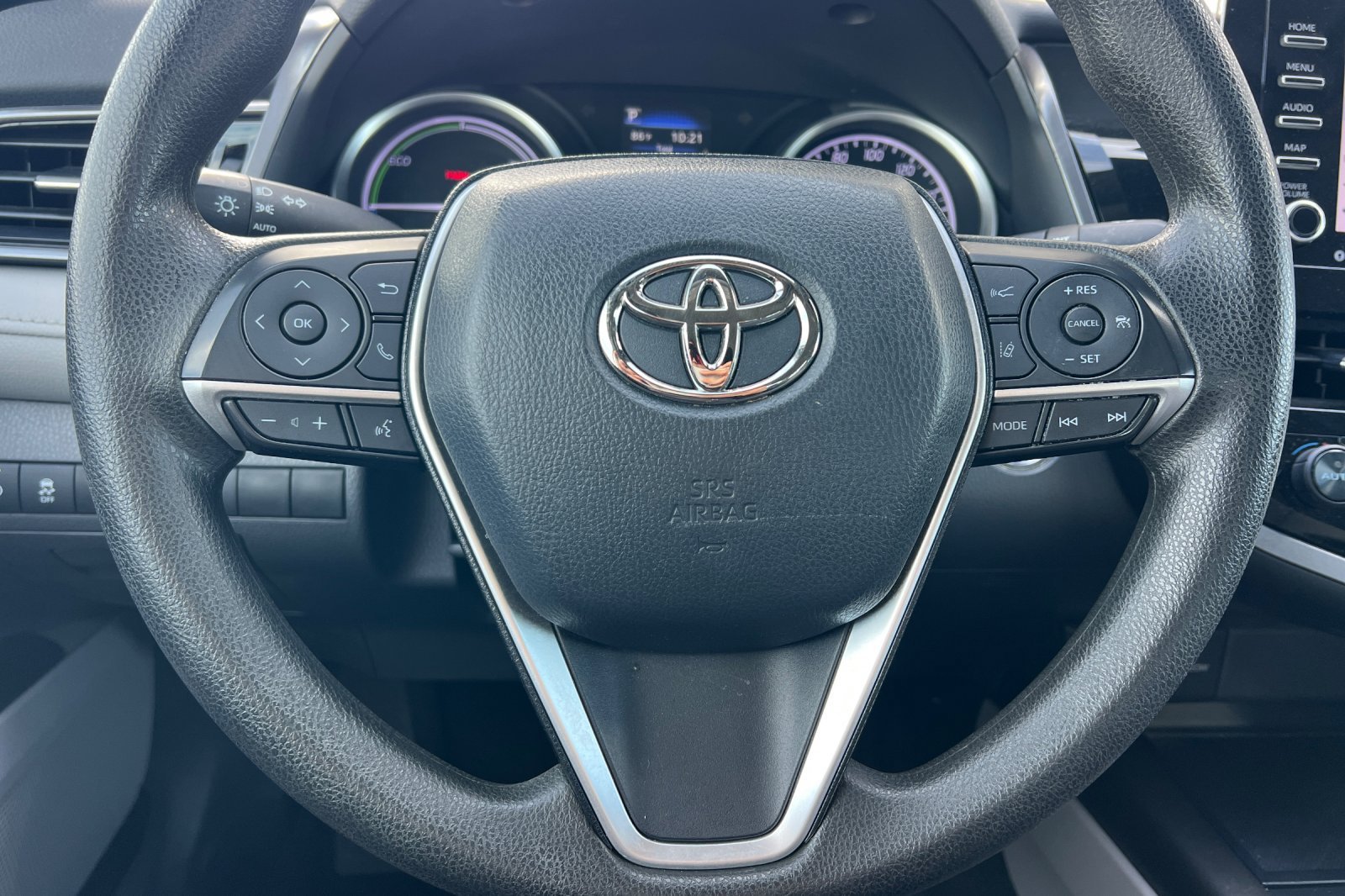 Certified Used 2021 Super White Toyota Hybrid LE image 22