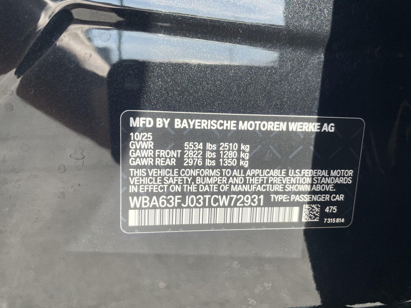 Used 2026 Black Sapphire Metallic BMW 540i xDrive image 31
