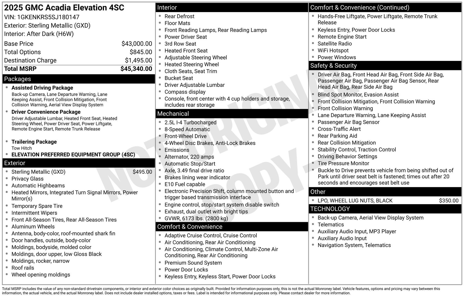 2025 GMC ACADIA - Image 3