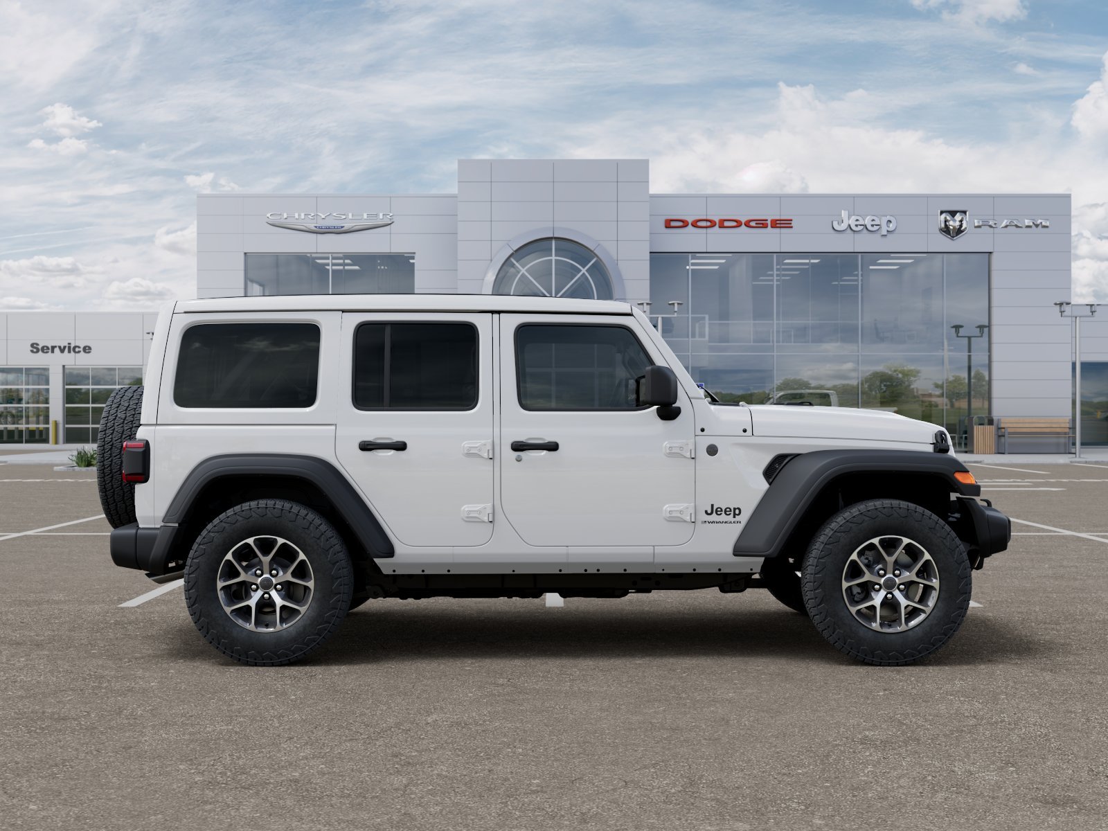 New 2026 Bright White Clearcoat Jeep Sport S image 47