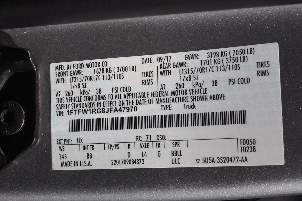 Used 2018 Silver Ford Raptor image 28