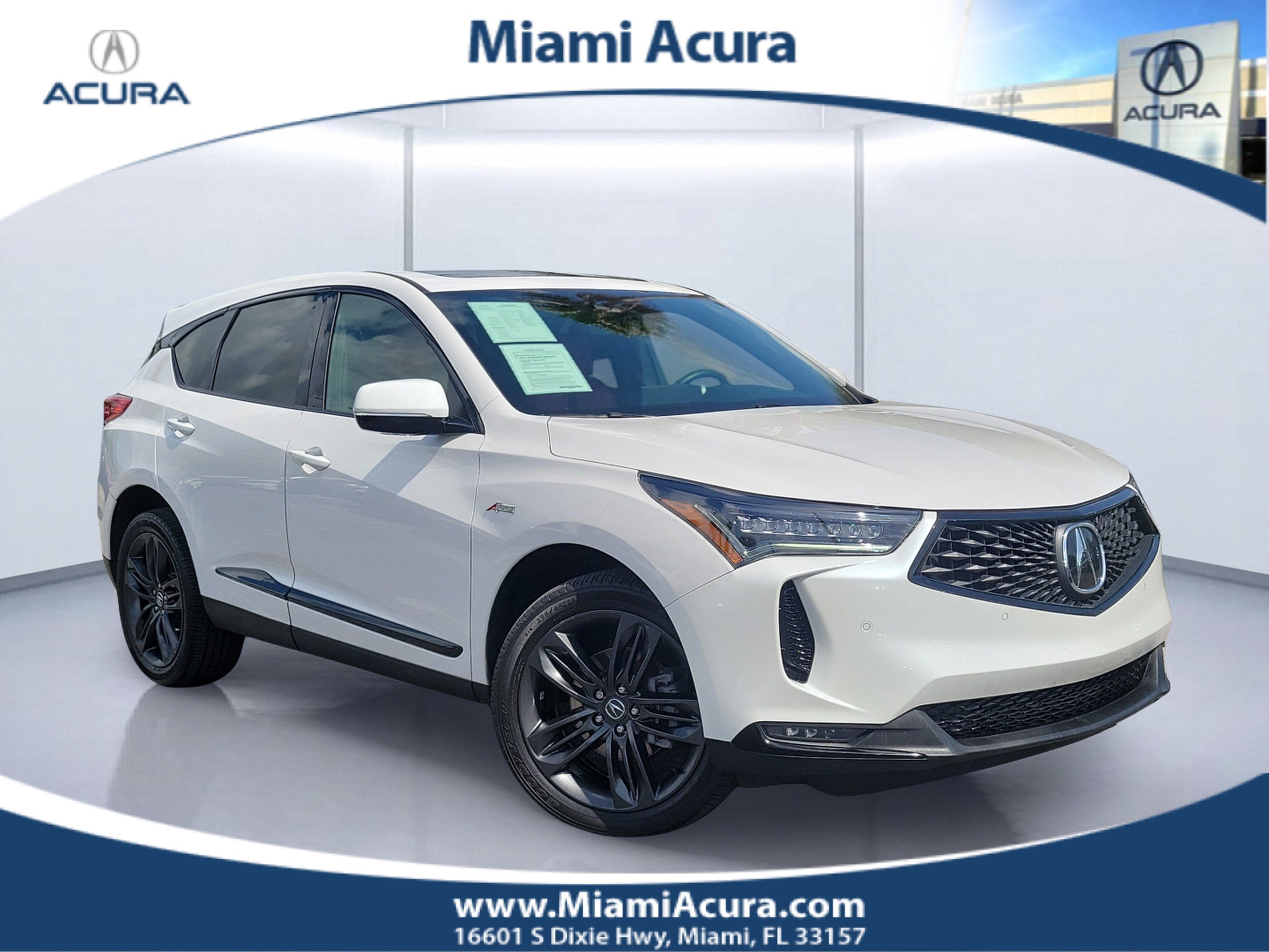 Used 2024 Platinum White Pearl Acura A-Spec Package SH-AWD image 1