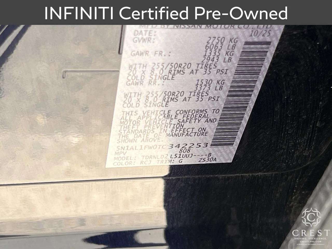 Certified Used 2026 Grand Blue INFINITI SPORT image 34