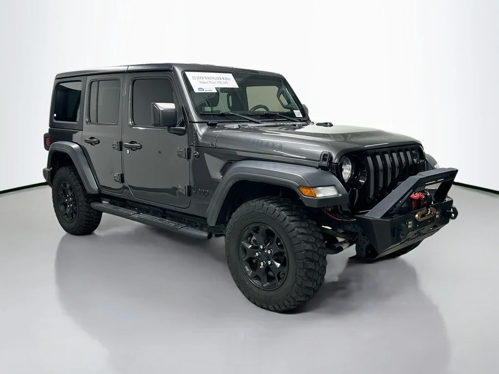 Used 2022 Gray Jeep Unlimited Willys image 7