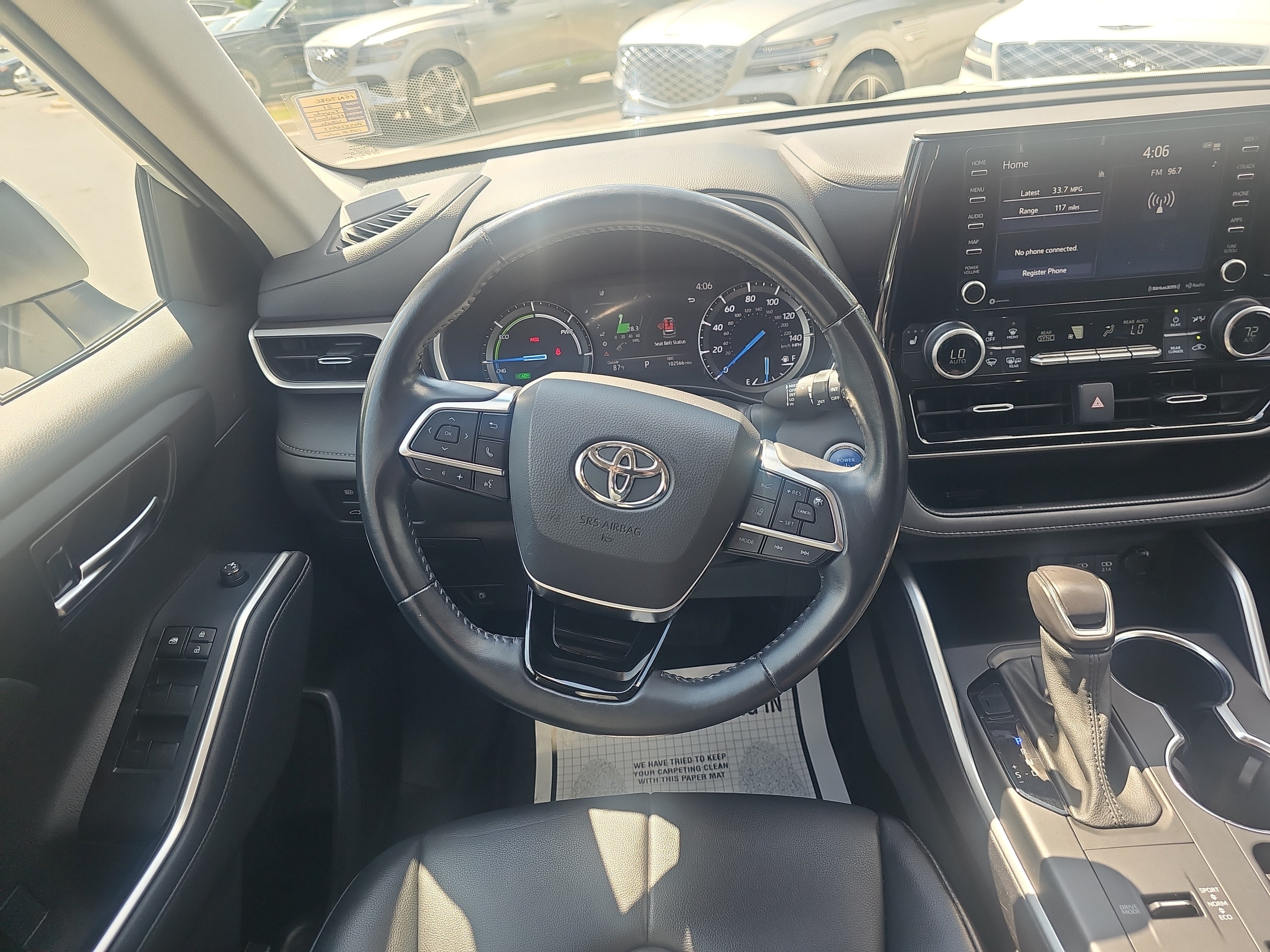 Used 2021 Blizzard Pearl Toyota Hybrid XLE image 16