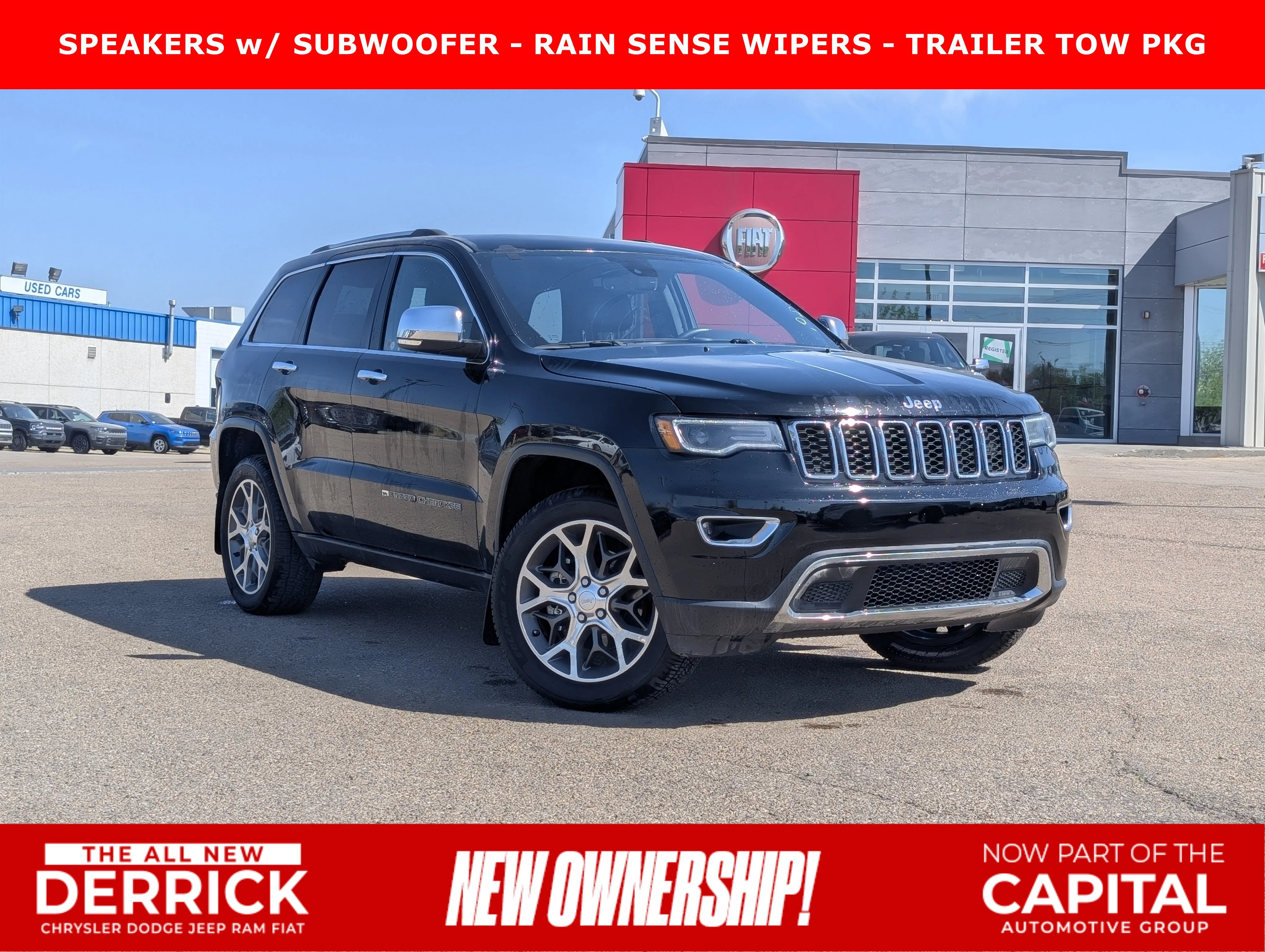 Used 2022 Diamond Black Crystal Pearlcoat Jeep Limited image 1