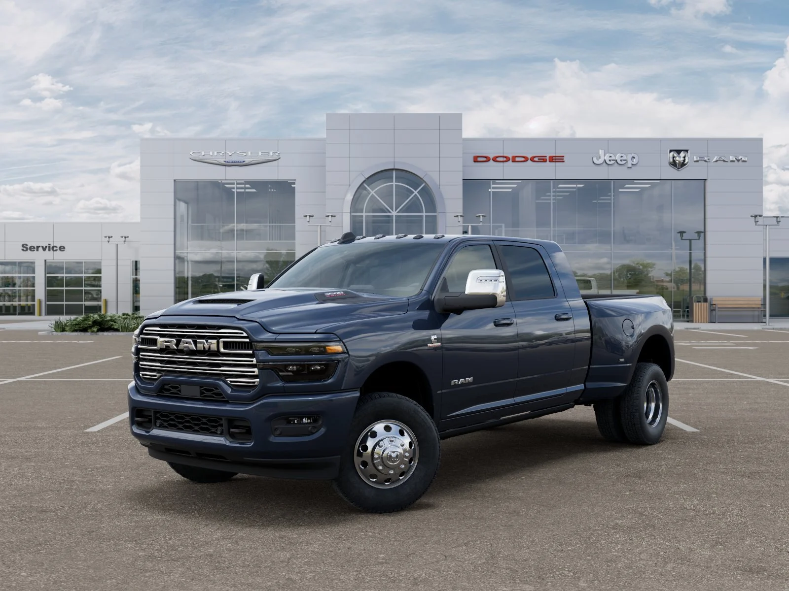 New 2026 Forged Blue Metallic Exterior Paint RAM Laramie image 28