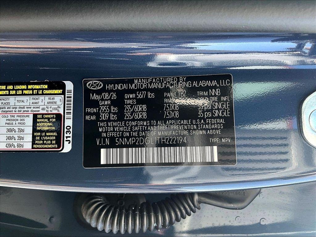 New 2026 Blue Hyundai SEL AWD image 23