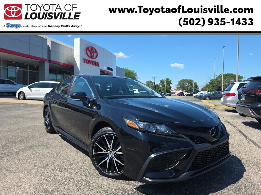 Certified Used 2024 Black Toyota SE image 1