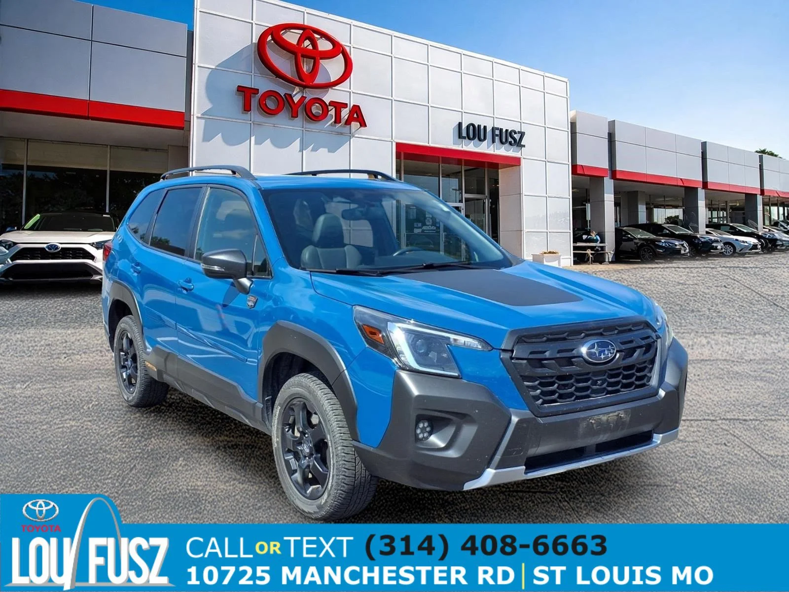 Used 2024 Geyser Blue Subaru Wilderness image 1