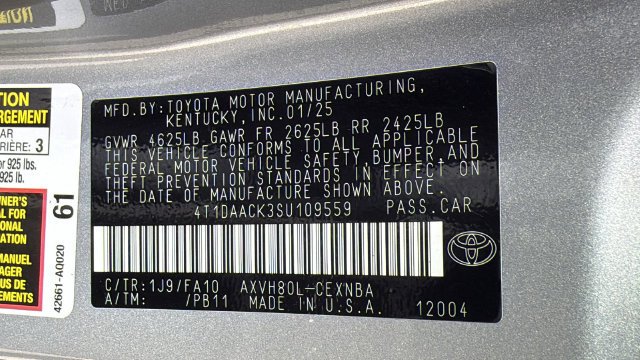 Used 2025 Celestial Silver Metallic Toyota LE image 24