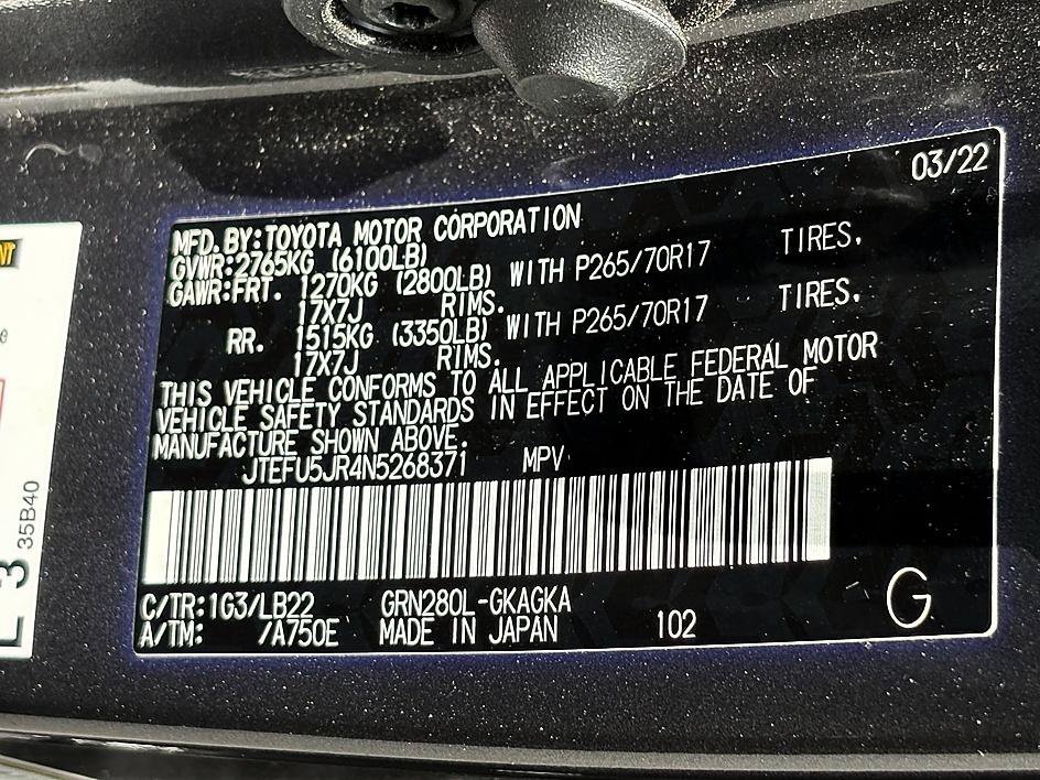 Used 2022 Gray Toyota SR5 Premium image 25