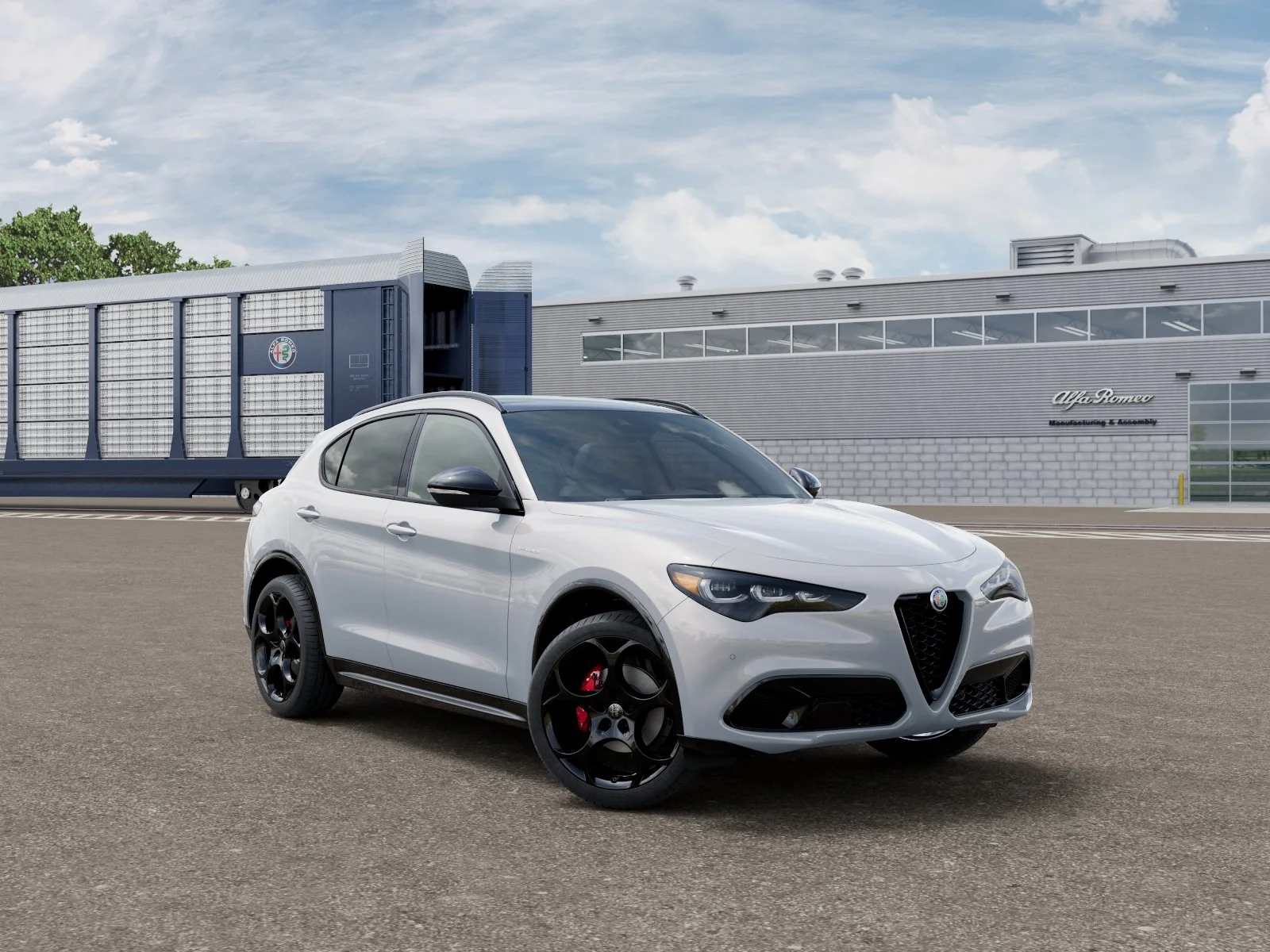 New 2026 Moonlight Gray Metallic Exterior Paint Alfa Romeo  image 3