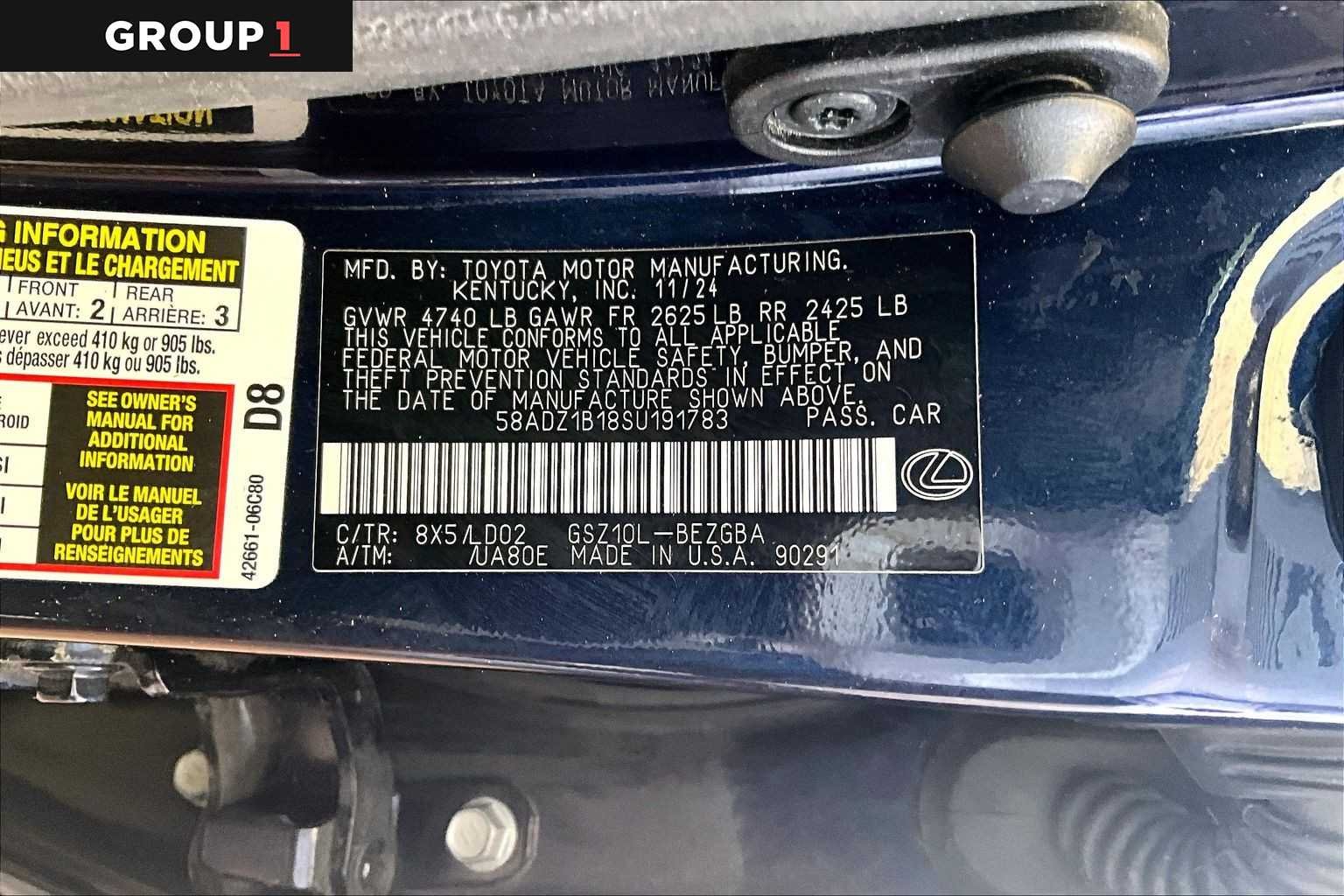 Certified Used 2025 Nightfall Mica Lexus  image 34