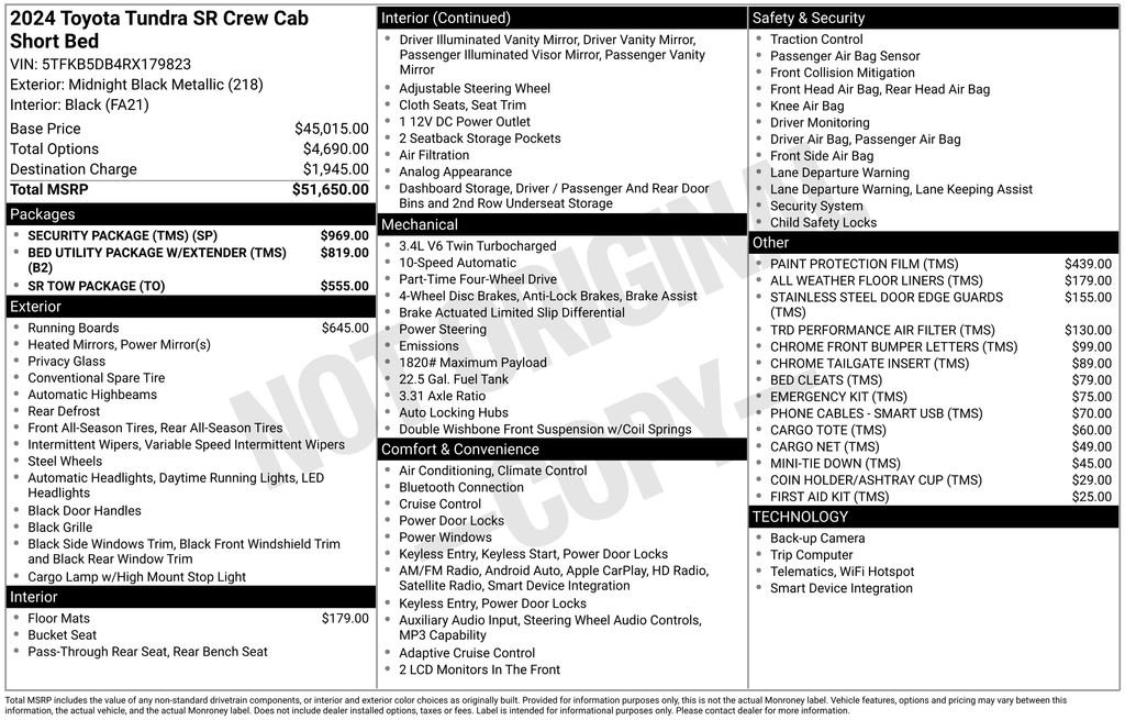 Used 2024 Black Toyota SR image 26