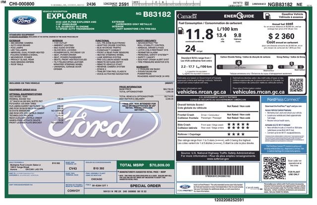 Certified Used 2022 Carbonized Gray Metallic Ford Platinum image 35