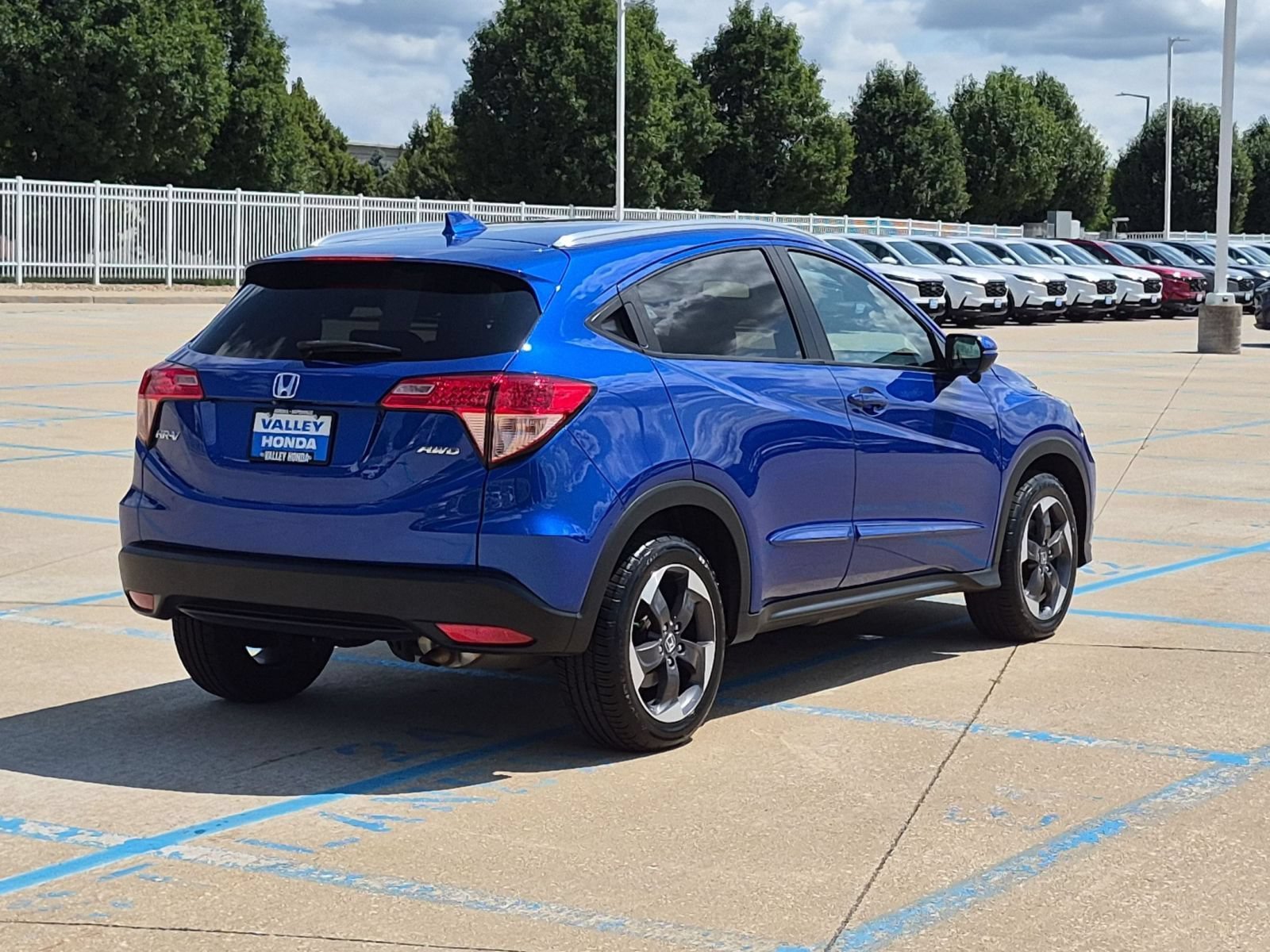 Used 2018 Aegean Blue Metallic Honda EX-L AWD w/ Navigation image 7