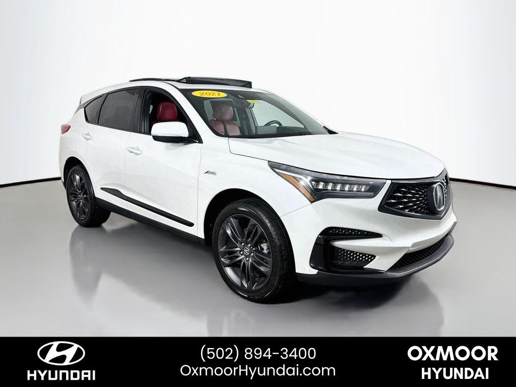 Used 2021 Platinum White Pearl Acura w/A-Spec Package image 1