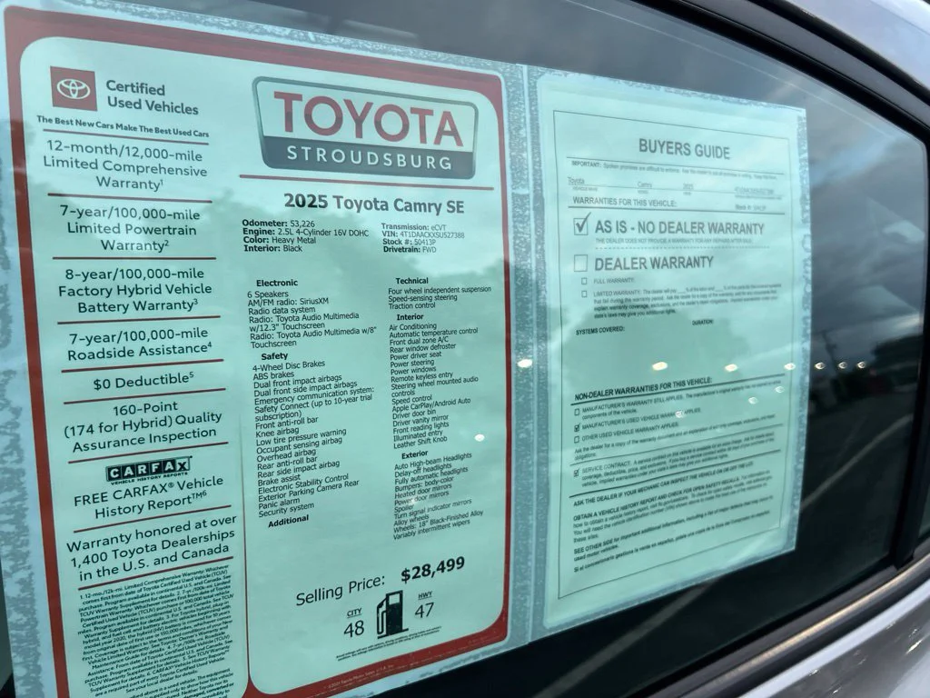 Certified Used 2025  Toyota SE image 30