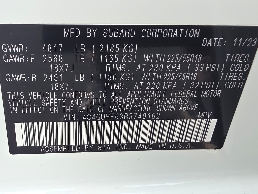 Used 2024 Crystal White Pearl Subaru Sport image 36