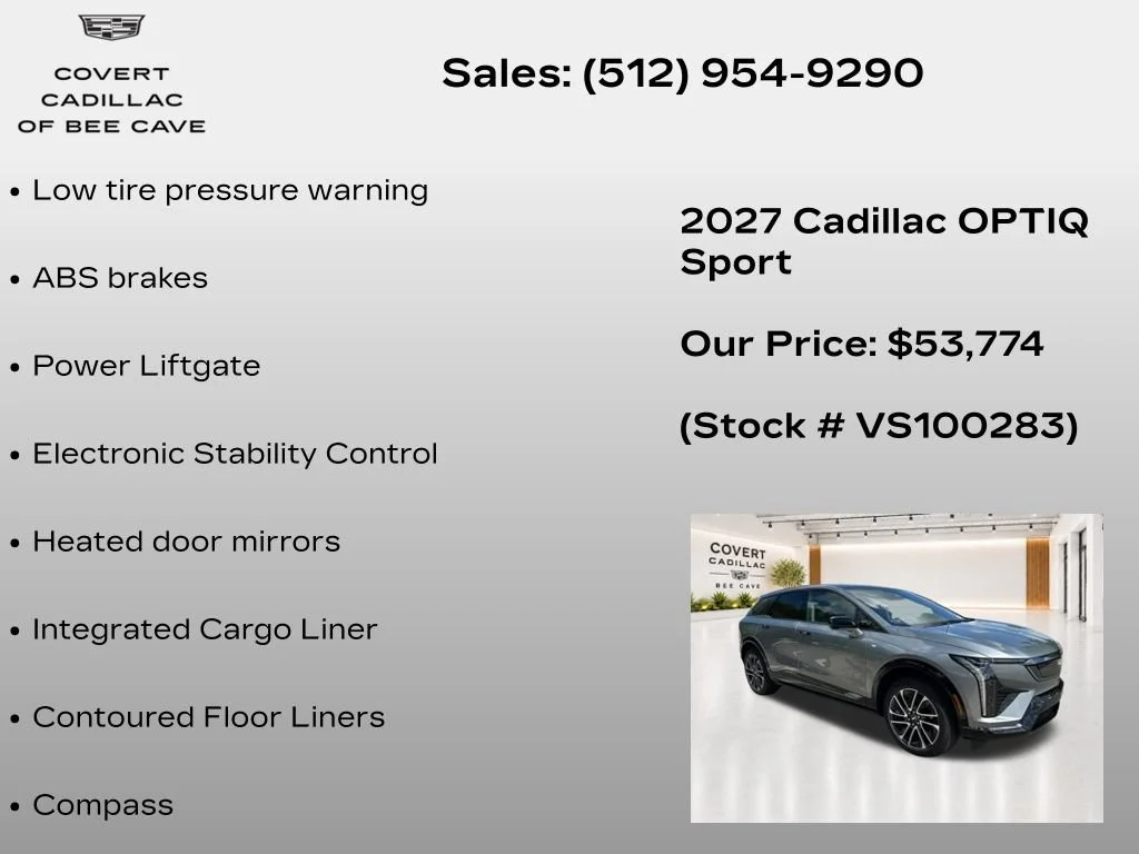 New 2027 Argent Silver Metallic Cadillac Sport image 14