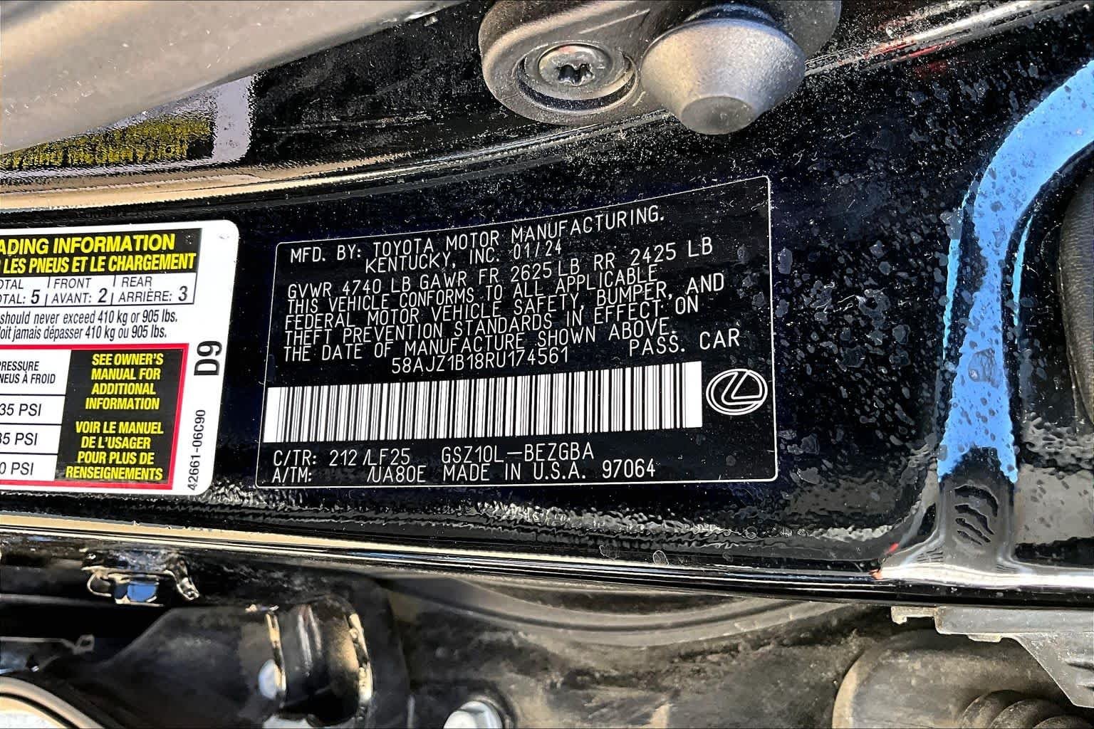 Certified Used 2024 OBSIDIAN Lexus F SPORT Handling image 35