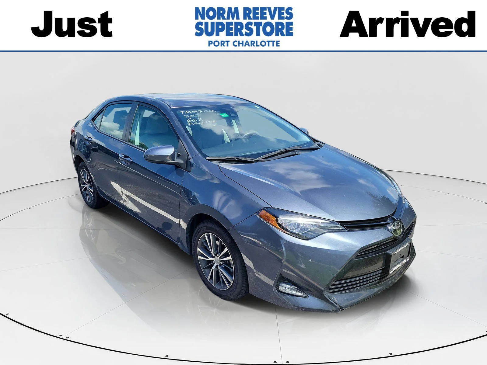 Used 2017 Slate Metallic Toyota LE image 1