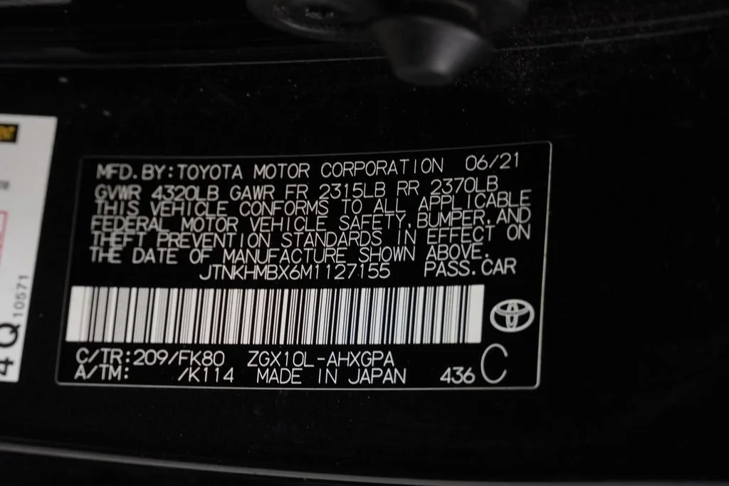 Used 2021 Black Sand Pearl Toyota LE image 42