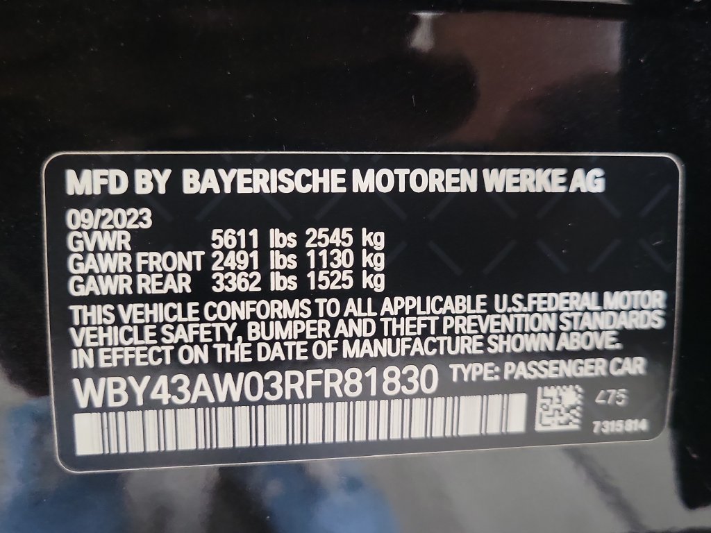Certified Used 2024 Black Sapphire Metallic BMW eDrive35 image 34