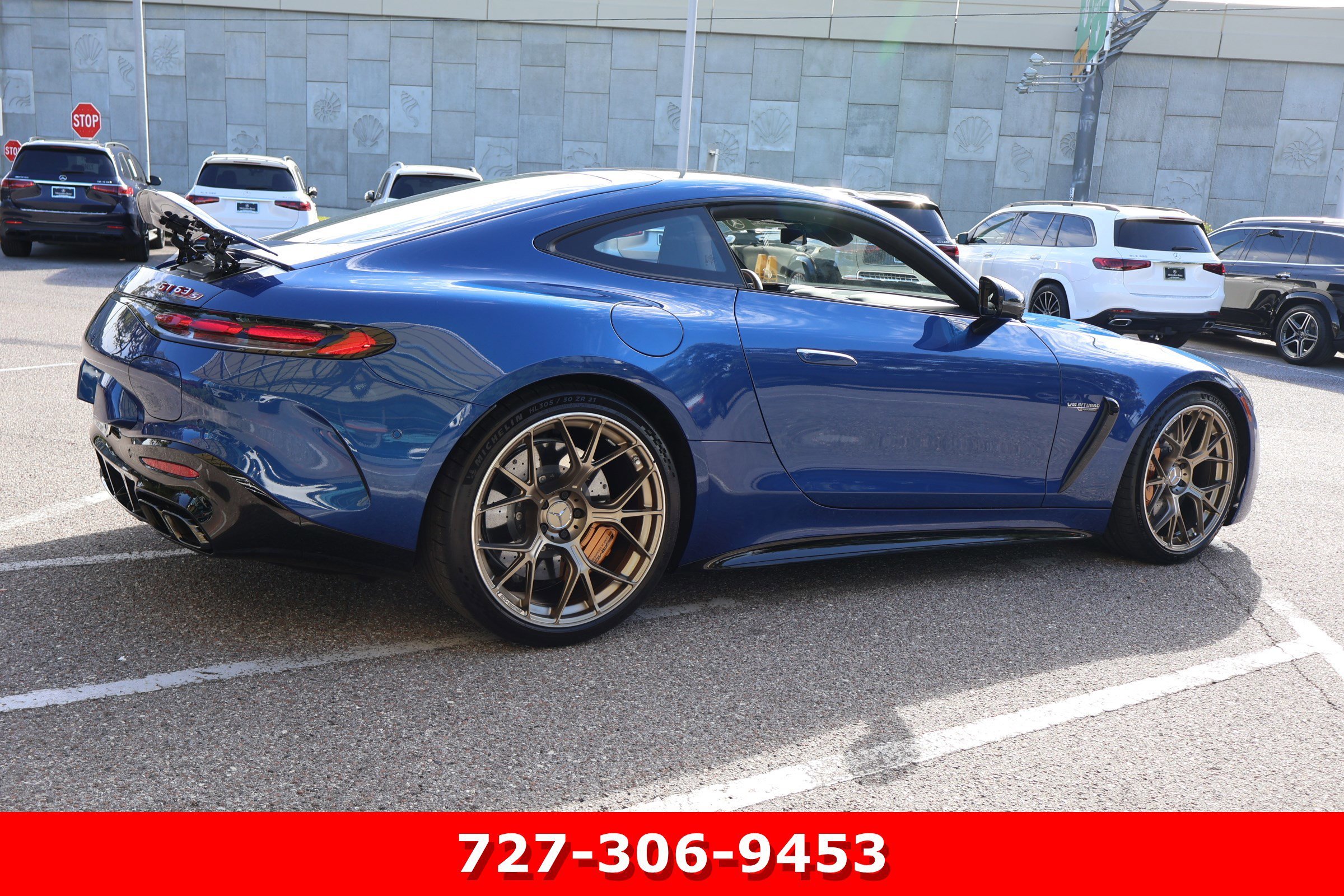 Certified Used 2025 Starling Blue Metallic Mercedes-Benz AMG® GT 63 S E Performance image 11