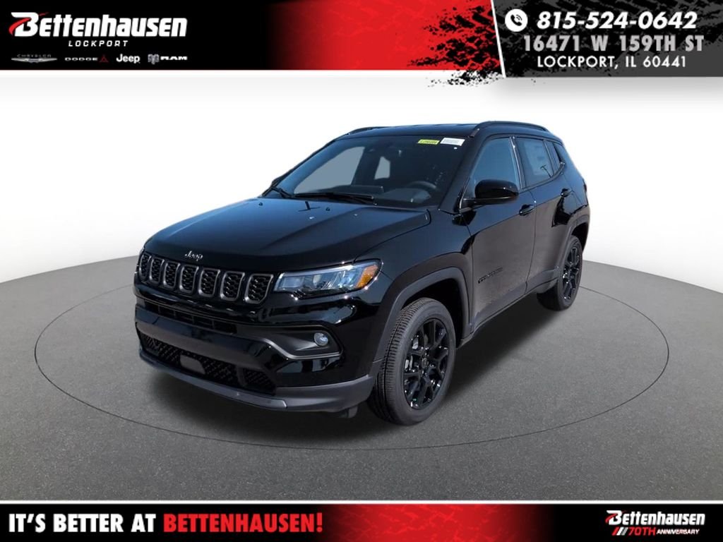New 2026 Diamond Black Crystal Pearlcoat Jeep Latitude image 1