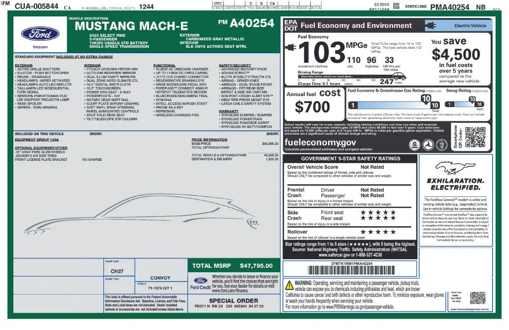 Used 2023 Gray Ford Select image 2