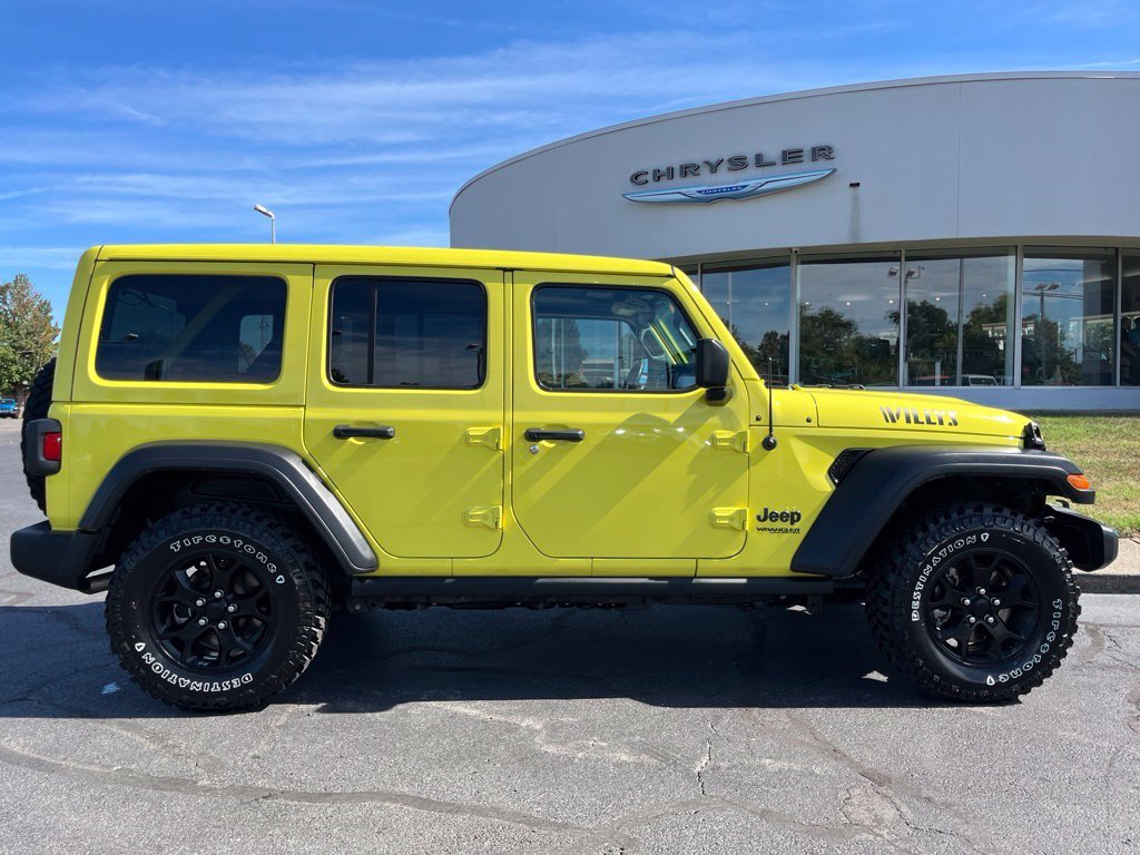 Used 2022 High Velocity Clearcoat Jeep Unlimited Willys image 48