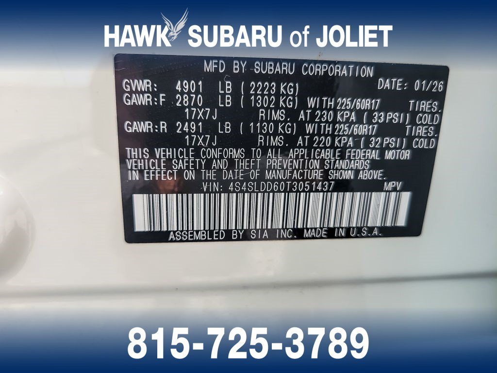 Used 2026 Crystal White Pearl Subaru Premium image 24