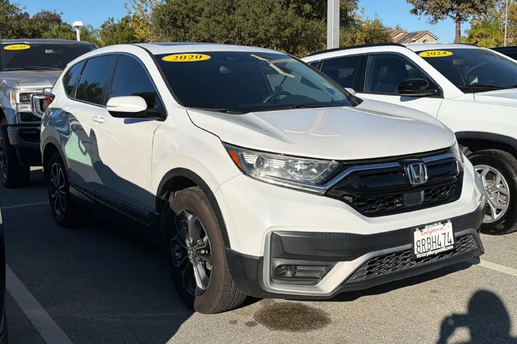 Used 2020 Platinum White Pearl Honda EX image 2