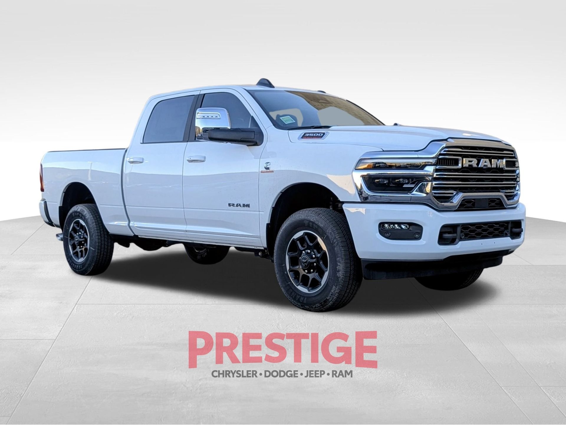 New 2026 Bright White Clear-Coat Exterior Paint RAM Laramie image 3