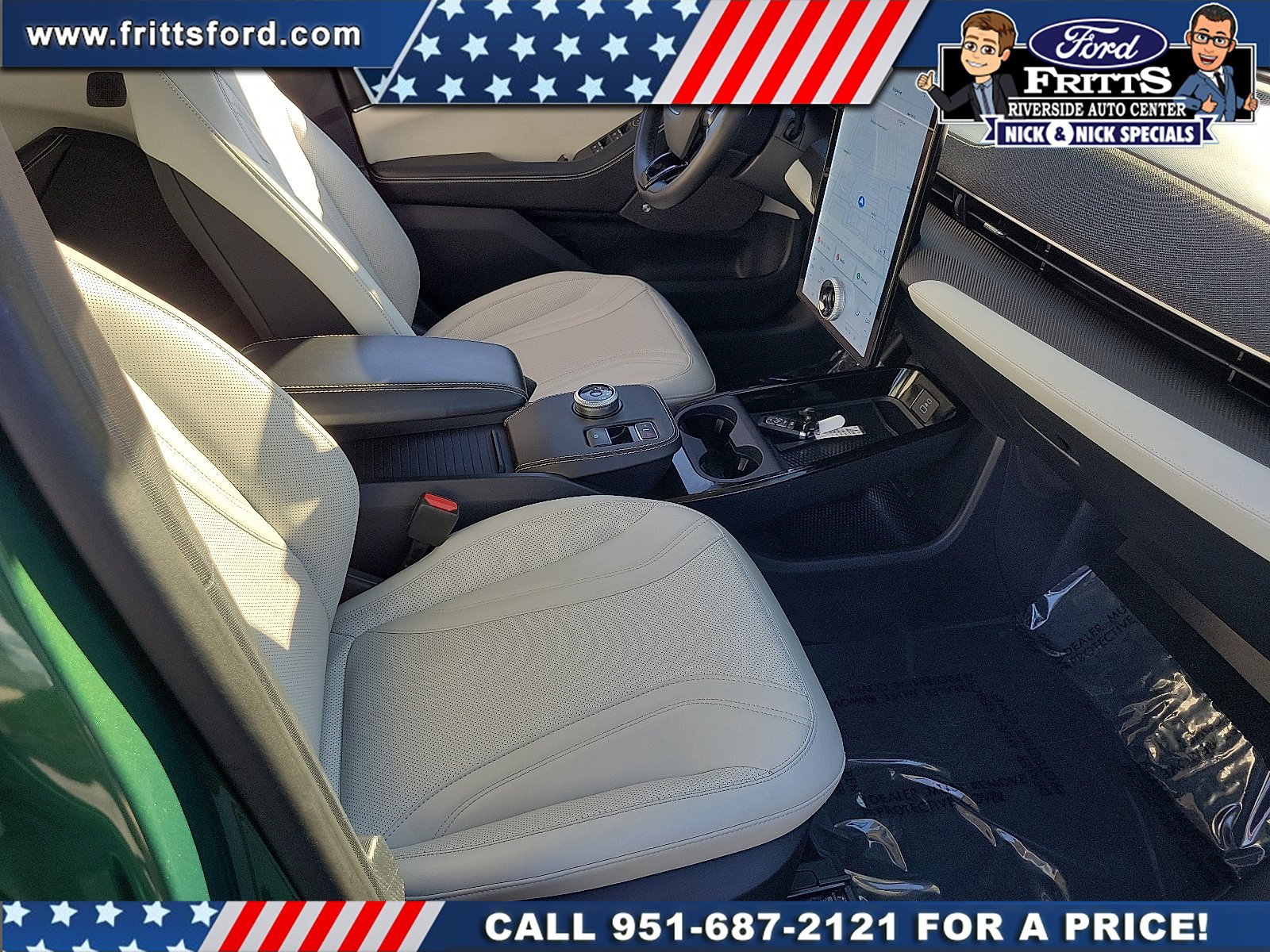 Certified Used 2024 Green Metallic Ford Premium image 16