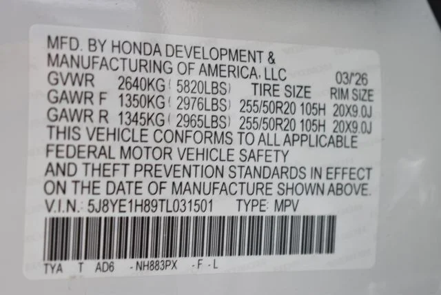 New 2026 Platinum White Pearl Acura Advance Package image 25