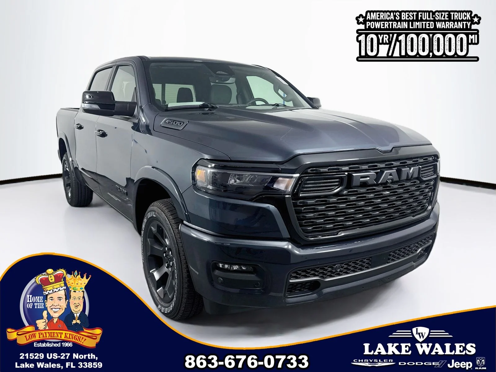 New 2026 Forged Blue Metallic Exterior Paint RAM BIG HORN image 1