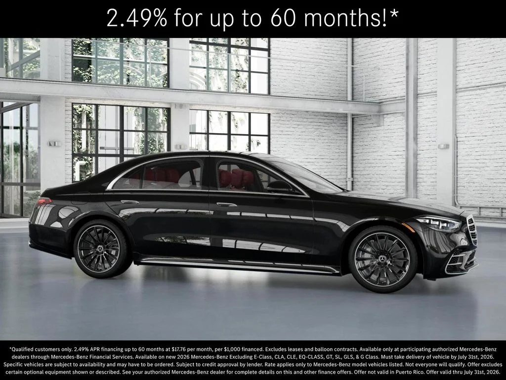 New 2026 Obsidian Black Metallic Mercedes-Benz S 580 image 14