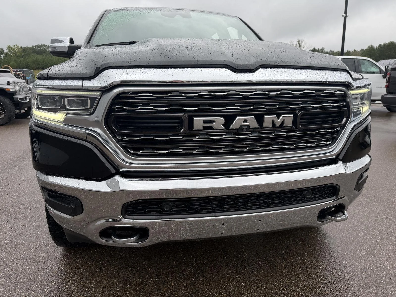 Used 2024 Diamond Black Crystal Pearlcoat Ram Limited image 22