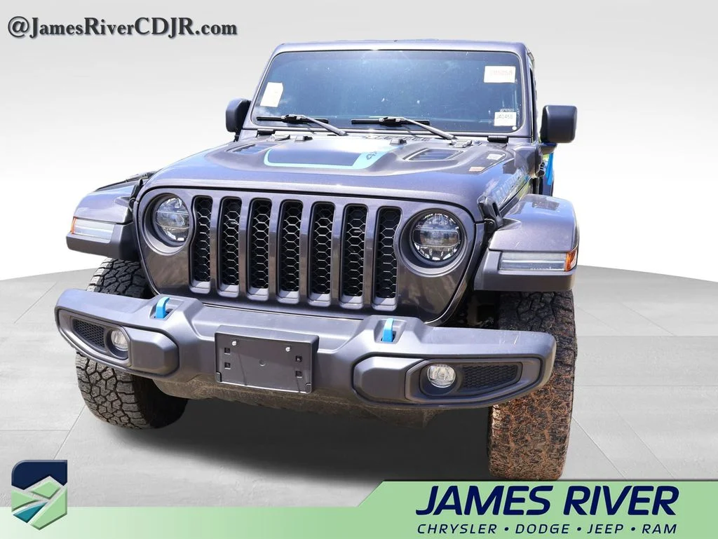 Used 2022 Gray Jeep Unlimited Rubicon 4xe image 4