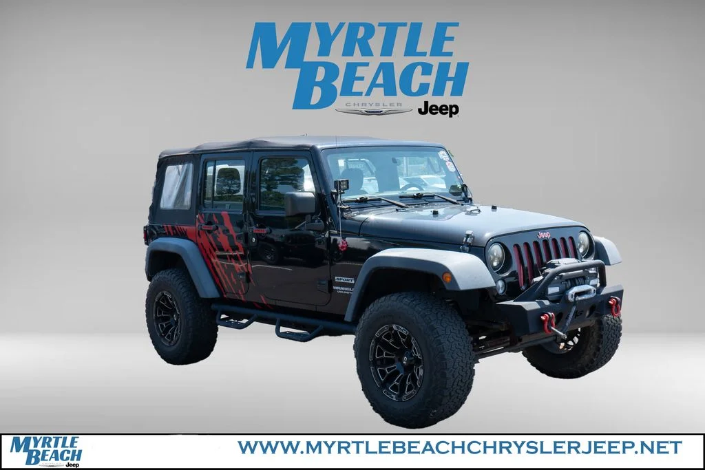 Used 2015 Black Clearcoat Jeep Unlimited Sport image 8