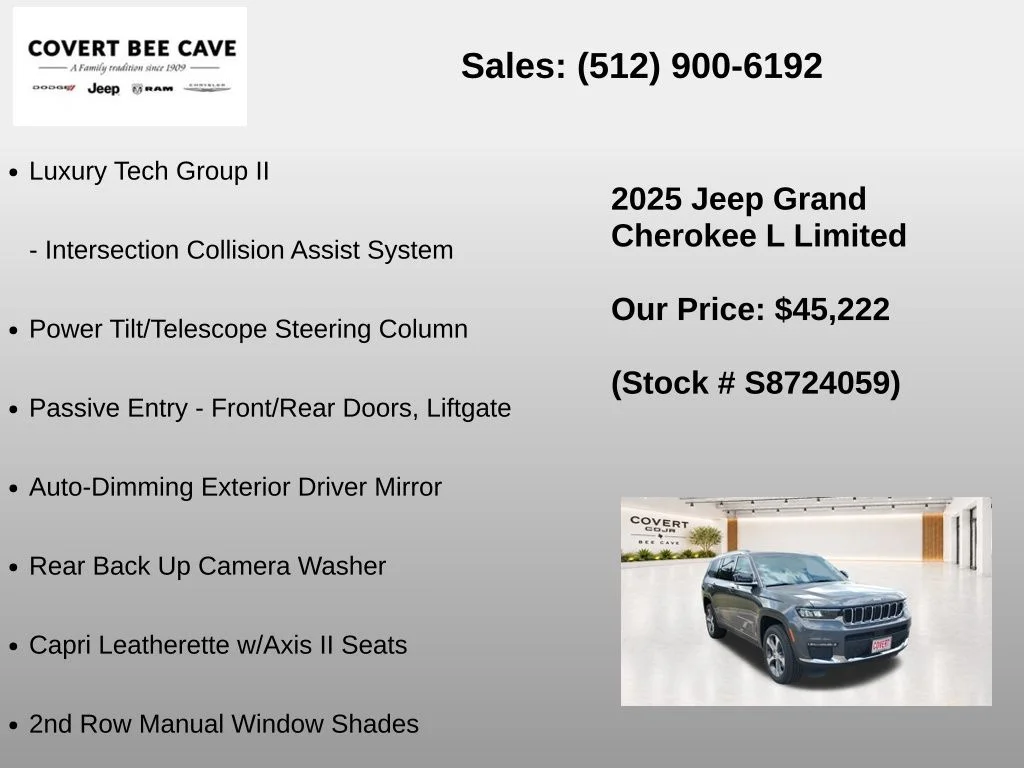 2025 Jeep Grand Cherokee L Limited - Photo 19
