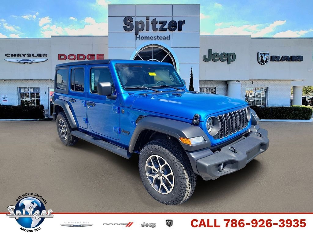 New 2025 Hydro Blue Pearl-Coat Exterior Paint Jeep Sport S image 1